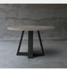 Concrete Dining Table Top with Base -Teak X