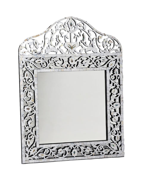 Mother of Pearl Overlay Taj Mirror -Medium