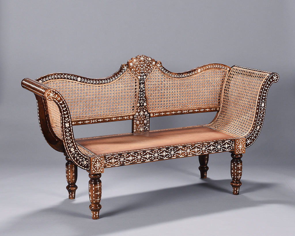Mother of Pearl Inlay Settee