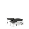 Ancestors Tabwa round nesting coffee table set of 3