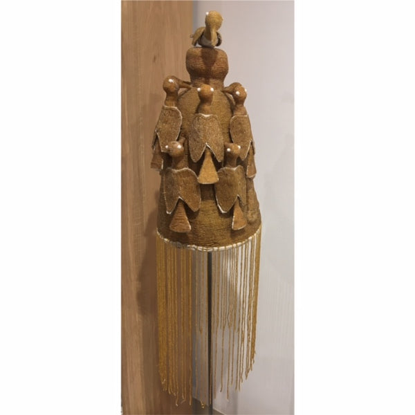 Yoruba Crown -Gold Beaded